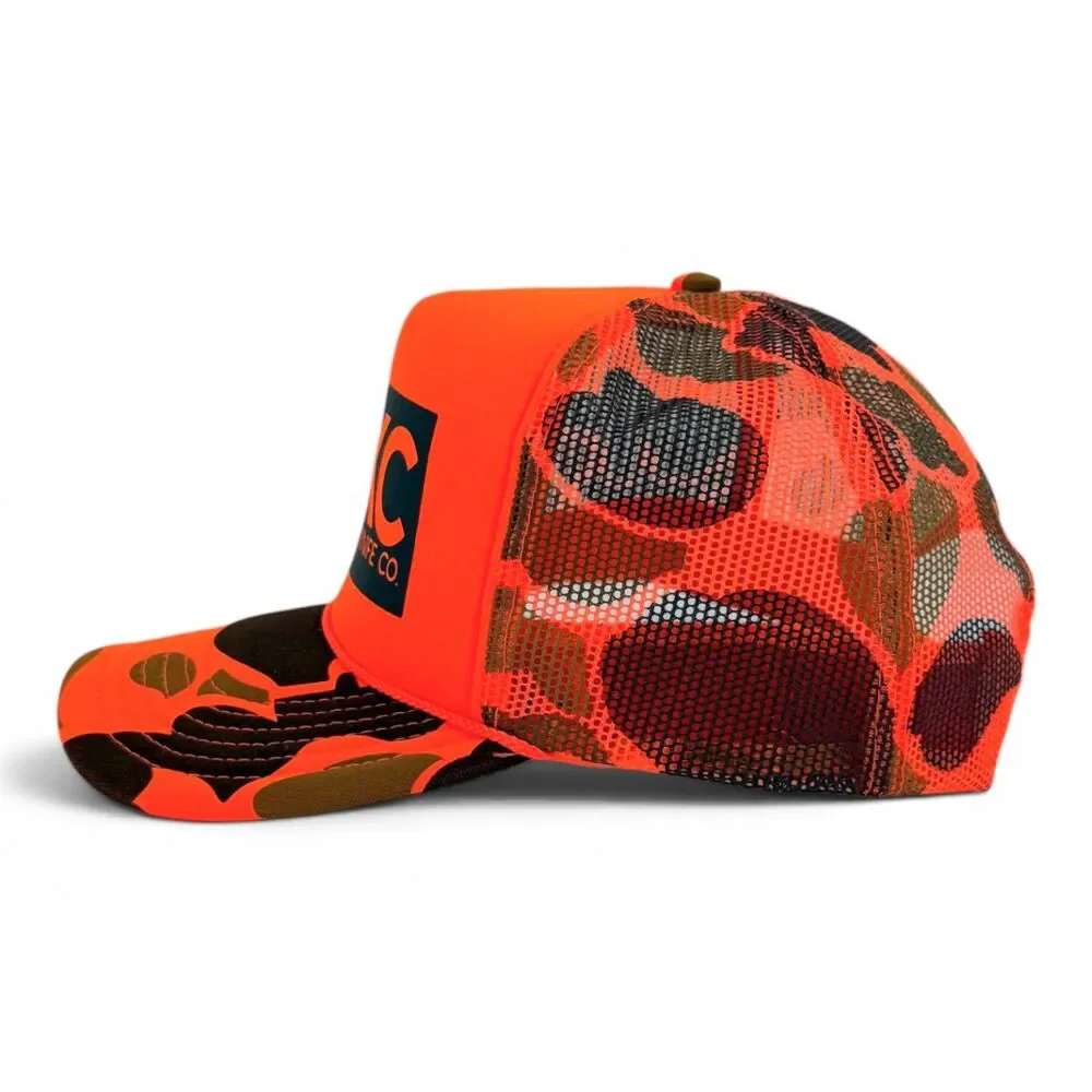 Montana Knife Co MKC Big State Logo Orange Foam Trucker Hunter Hat